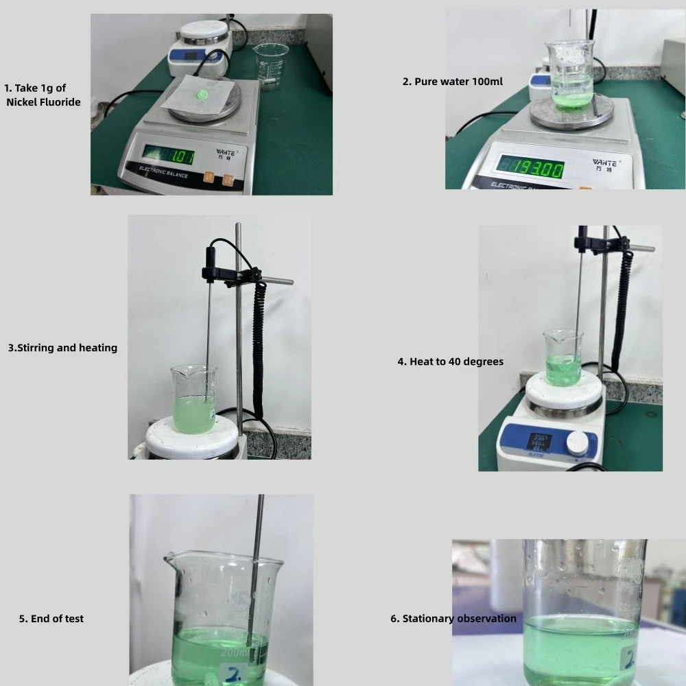 Fluoreto de n&iacute;quel: usos, aplica&ccedil;&otilde;es e considera&ccedil;&otilde;es sobre dissolu&ccedil;&atilde;o