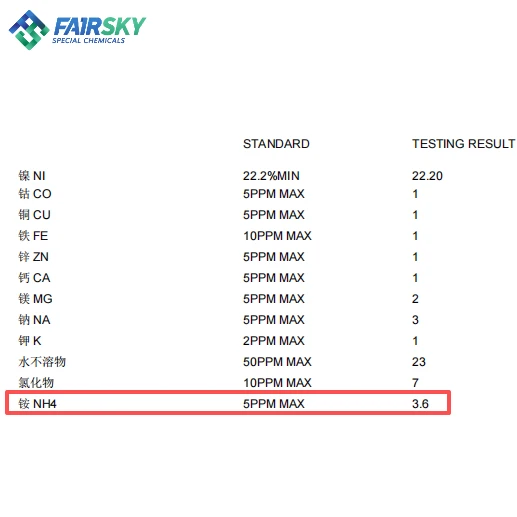 Sulfato de n&iacute;quel para galvanoplastia: controle de impurezas e brilho do revestimento Fairsky